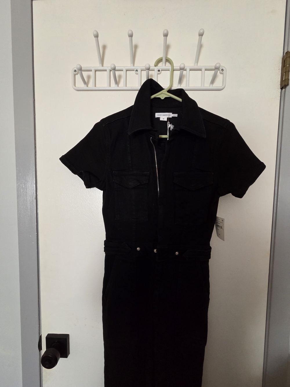NWT Good American Fit For Success Bootcut Denim Jumpsuit 2 / M